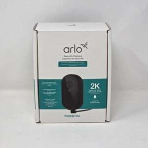 Arlo Essential 2025 Wired Security Camera 2K HDR Outdoor Black Home Monitoring‎